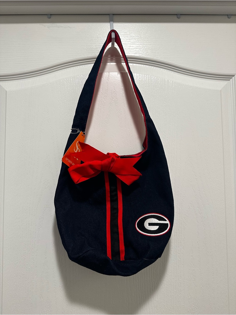 Georgia Bulldogs Blue Denim Shoulder Bag
